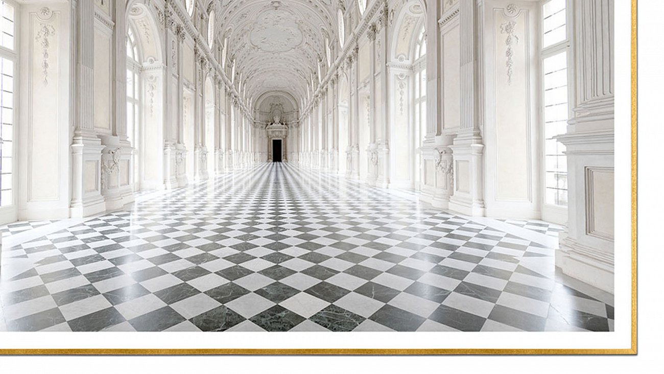 Постер прямоугольный на художественной бумаге 80х60 см "Дворец-2" EVENHOME ДИЗАЙНЕРСКИЕ 00-3878767 Белый;черный  - Вид №2