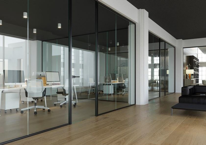 Elitable Стеклянная звуконепроницаемая сдвижная стена для офиса sun-id-1435429 - Вид №3