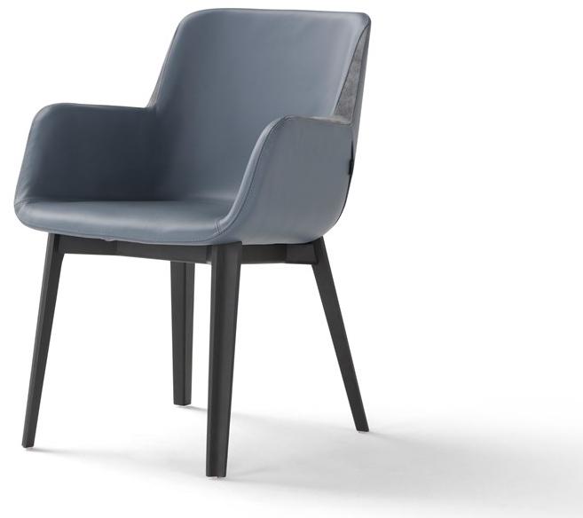 AMURA Мягкое кожаное кресло с подлокотниками Panis sun-id-1408197 - Вид №1