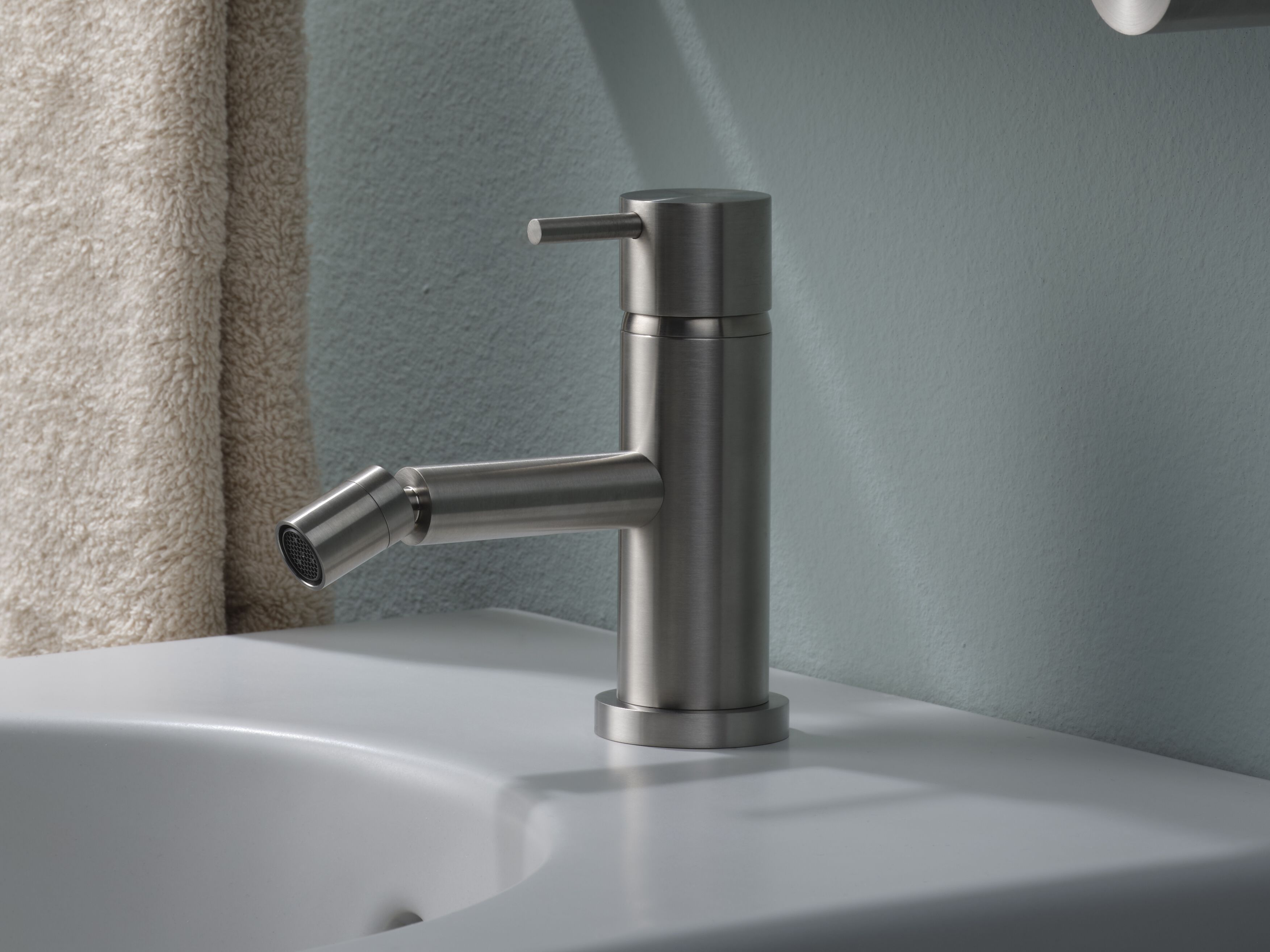 Однорычажный смеситель для биде из нержавеющей стали Ritmonio Diametro35 Inox ARCH-00032853