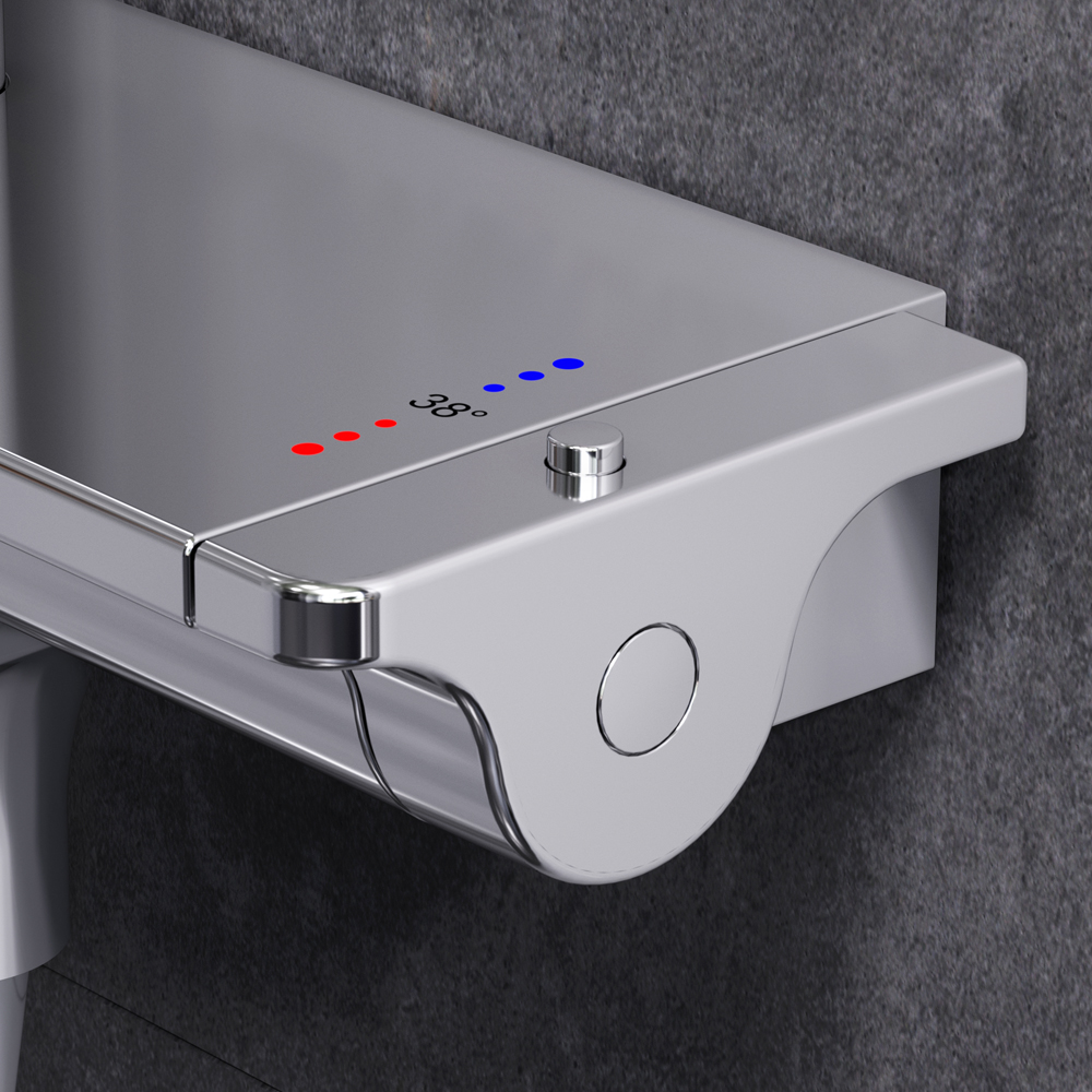 F0770A500 Spirit V2.0 душ.система набор: смеситель д/ванны/душа с термостатом верхн. душ d 250 мм AM.PM Spirit 2.0  - Вид №4