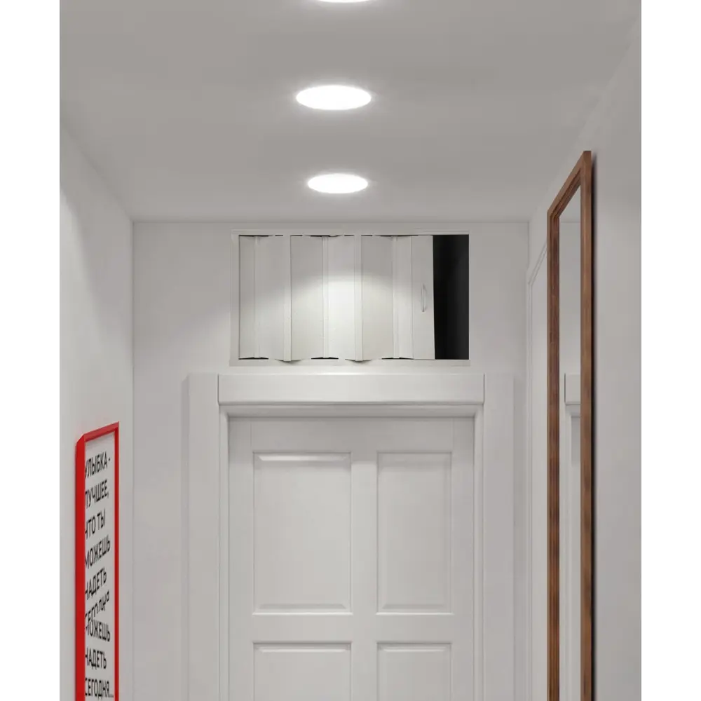 Дверь ПВХ антресольная 50x82 см цвет белый глянец Santreyd STLM-2164296 - Вид №4