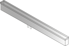 DOMUSOMNIA Встраиваемый кухонный канал EasyRack Kitchen STEP 3000, Цвет Серый