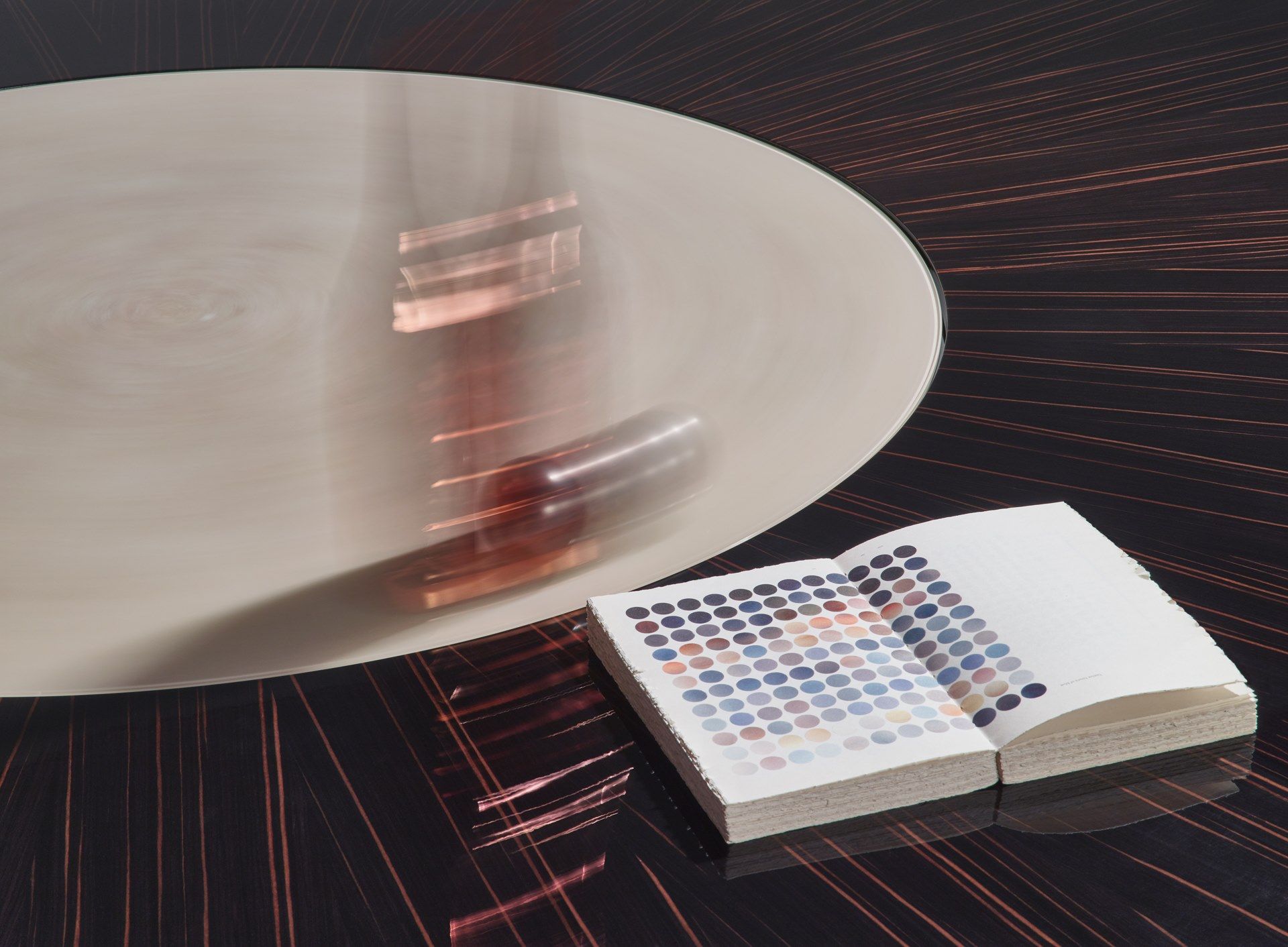 Круглый стол из дерева и стекла с Lazy Susan Sicis Коро ARCH-00133556 - Вид №6