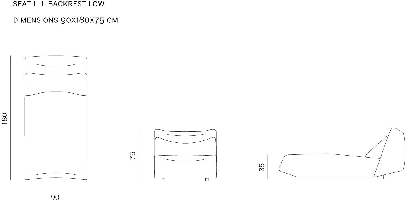 prostoria 2-х местный модульный тканевый диван Absent sun-id-1464235 - Вид №7