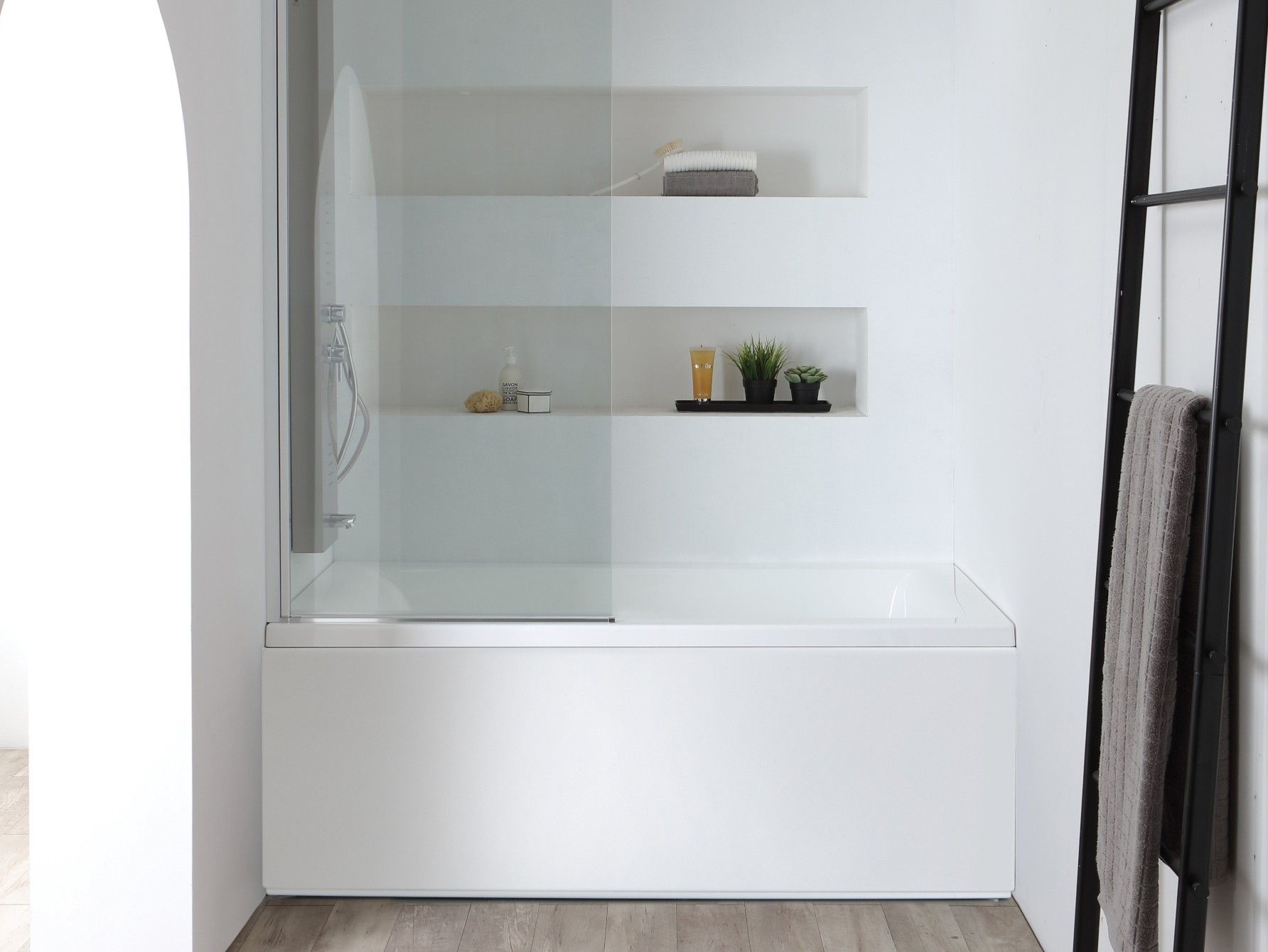 Прямоугольная ванна с гидромассажным душем Kinedo COMBILIGHT EASY ARCH-00089563