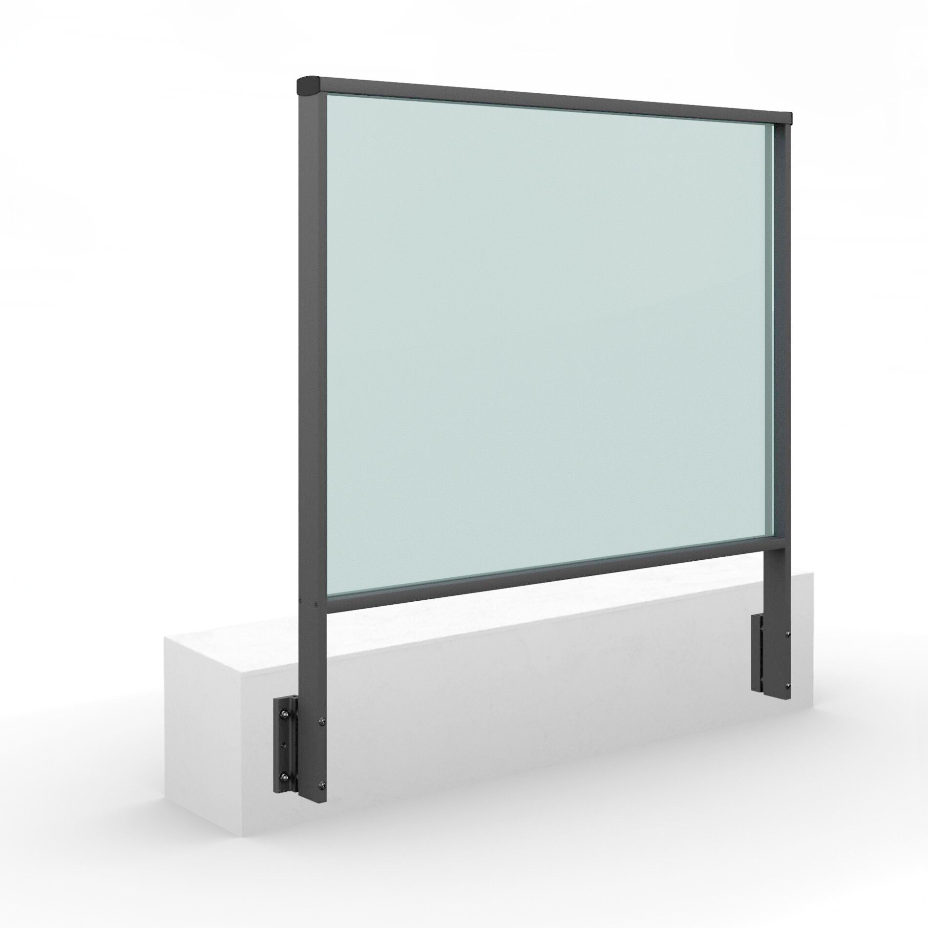 Перила из алюминия и стекла ALUVETRO модульная балюстрада ARCH-00094799 - Вид №12