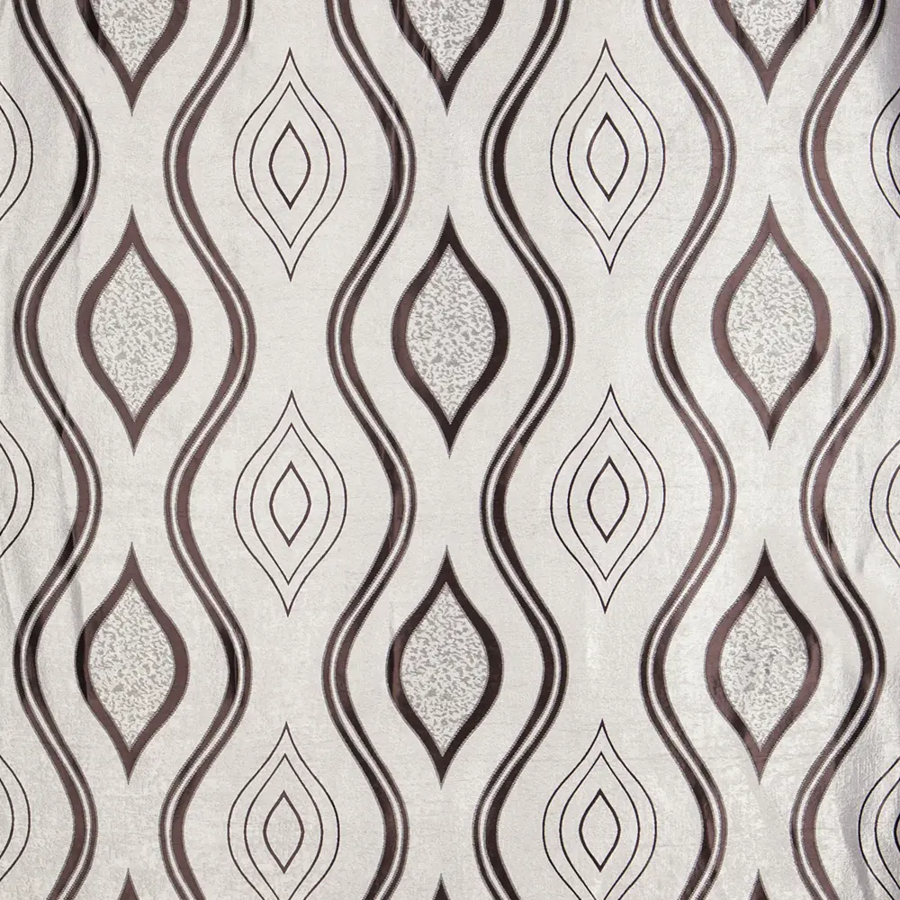 Ткань димаут «Витражный», 280 см, вензель, цвет бежево-шоколадный ТОРГОВЫЙ ДОМ ТЕКСТИЛЬ STLM-2085769 - Вид №1