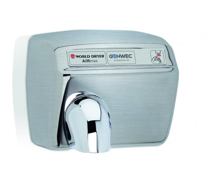 GW01 20 04 01 Genwec Автоматическая сушилка для рук из сатинированной нержавеющей стали Модель A 
