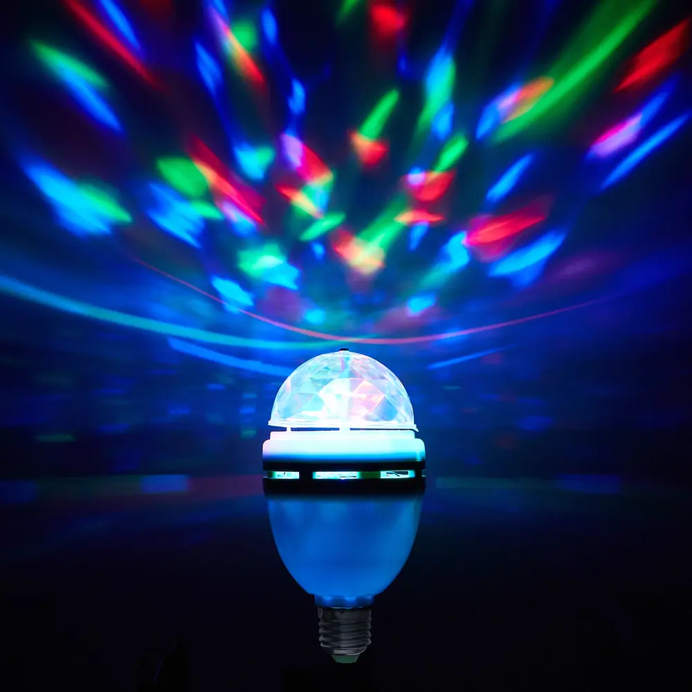 Volpe Disco: Светодиодная лампа с RGB-подсветкой для атмосферных вечеринок 16635406
