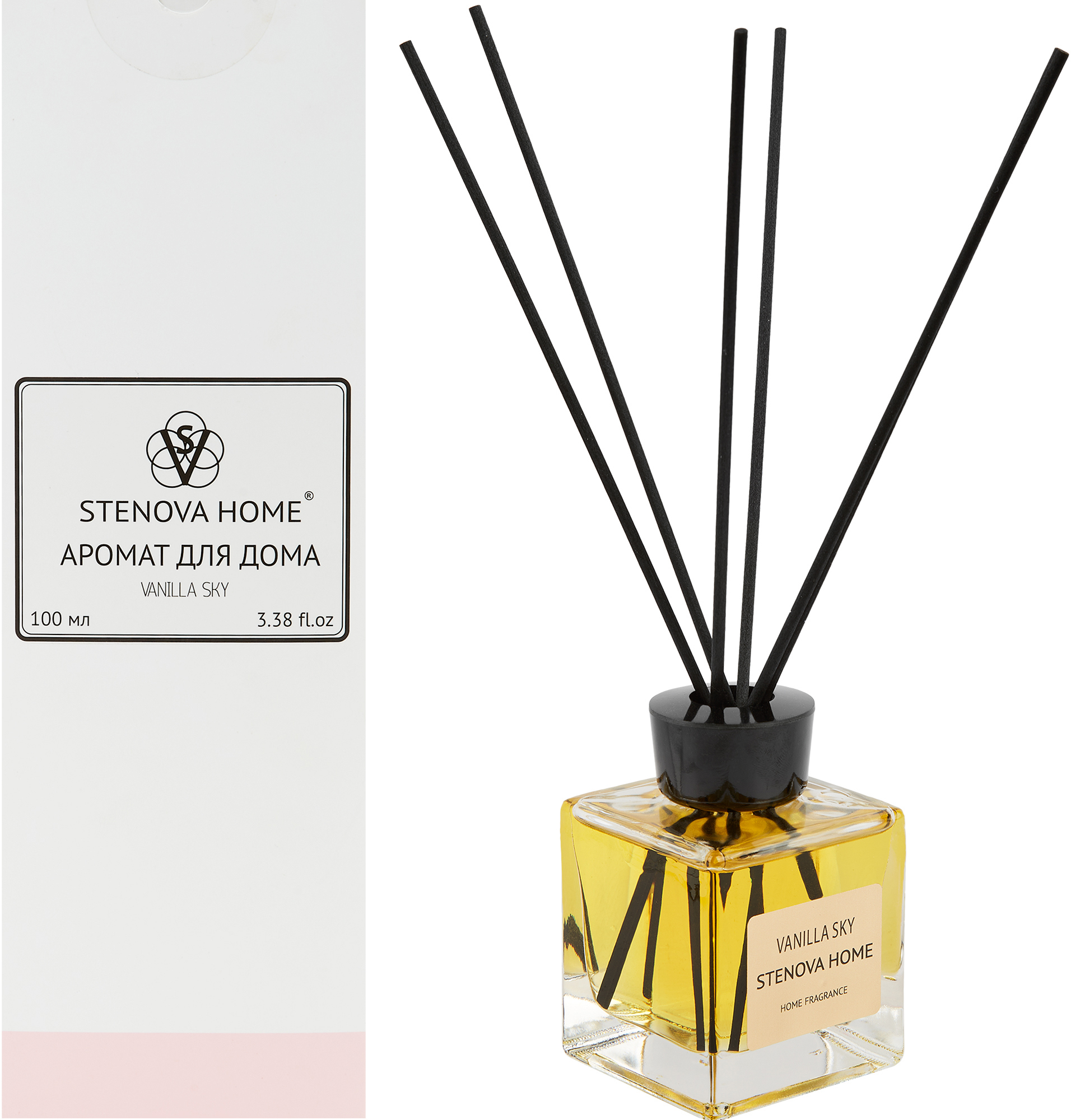 STENOVA HOME Аромадиффузор Vanilla Sky с нотками ванили и абрикоса, 100 мл 82911881