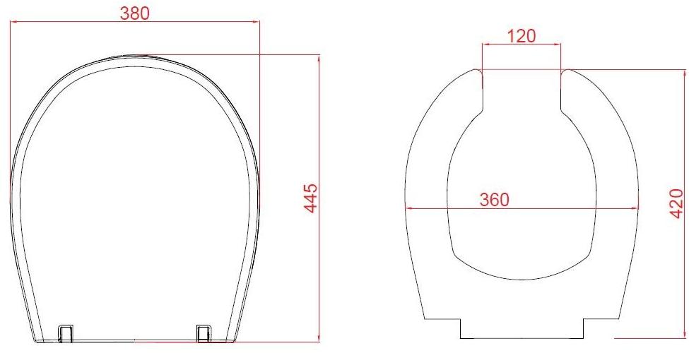 Op-d555/01 Крышка сиденье для унитаза Goman OPEN - Вид №1
