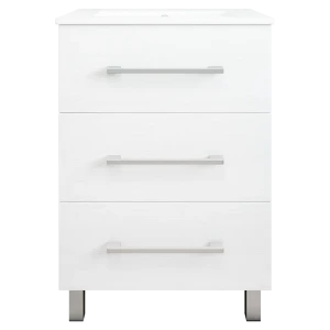 Тумба под раковину напольная Sanflor «Мадрид» 60x84 см цвет светлое дерево