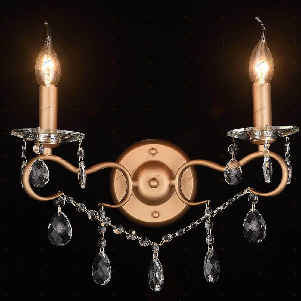 Бра настенное золотистое Lumien Hall "Юнона" 0016/2W-ITGD LUMIEN HALL СВЕЧА 00-3931622 Золото 
