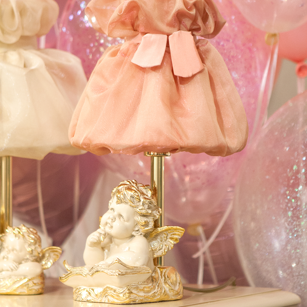 32089,34001 Настольная лампа Ангел Поэт Айвори Мадлен Солнечный Персик BOGACHO 4627138210901, 4627138150788 - Вид №3