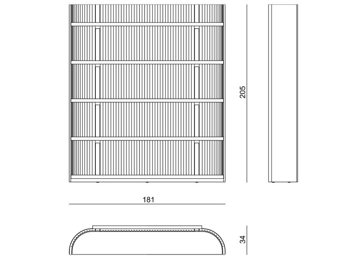 Книжный шкаф с освещением Visionnaire Mythica ARCH-00067758 - Вид №4