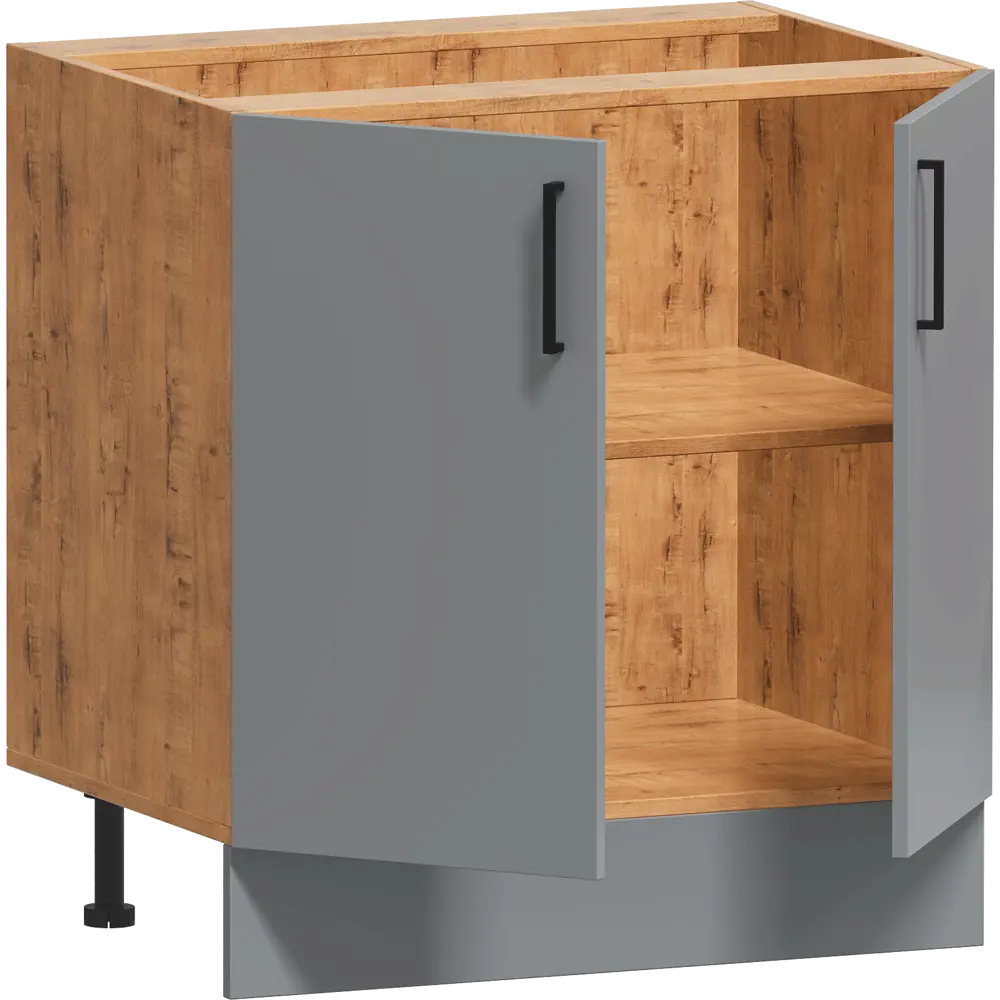 Шкаф напольный Лайм 80x86x56 см ЛДСП цвет серый Santreyd STLM-2188796 - Вид №2