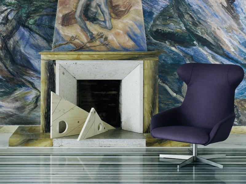 Living Divani Вращающееся кресло с обивкой sun-id-1452246 - Вид №1