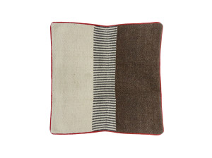 Шерстяная полосатая подушка для пола