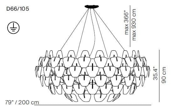 Поликарбонат светодиодный подвесной светильник LUCEPLAN ARCH-00040347 - Вид №4