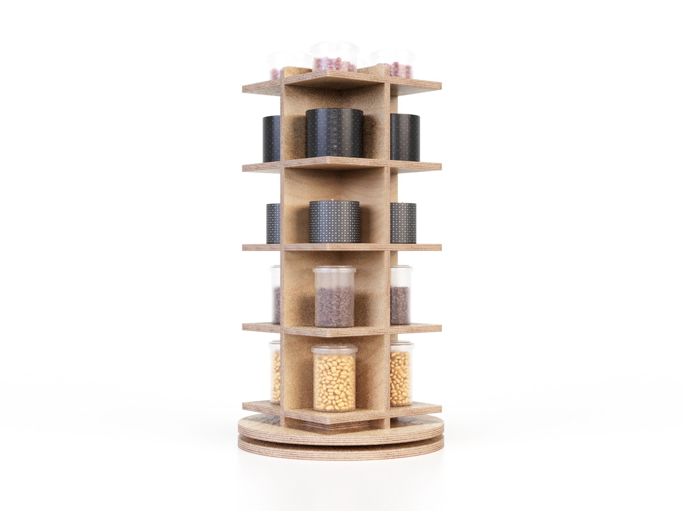 Деревянная напольная стойка дисплея Esposit экспоненты ARCH-00052479 - Вид №5