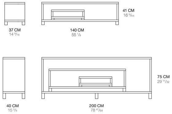 Branca Lisboa Модульный буфет из дерева sun-id-1369211 - Вид №3