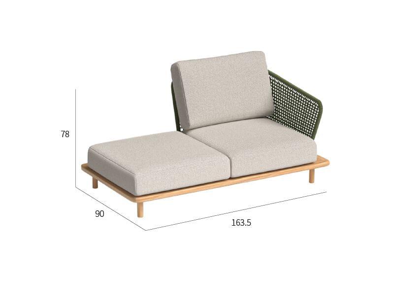 Садовый диван из тикового дерева VINEKO Abrazo ARCH-00108835 - Вид №6