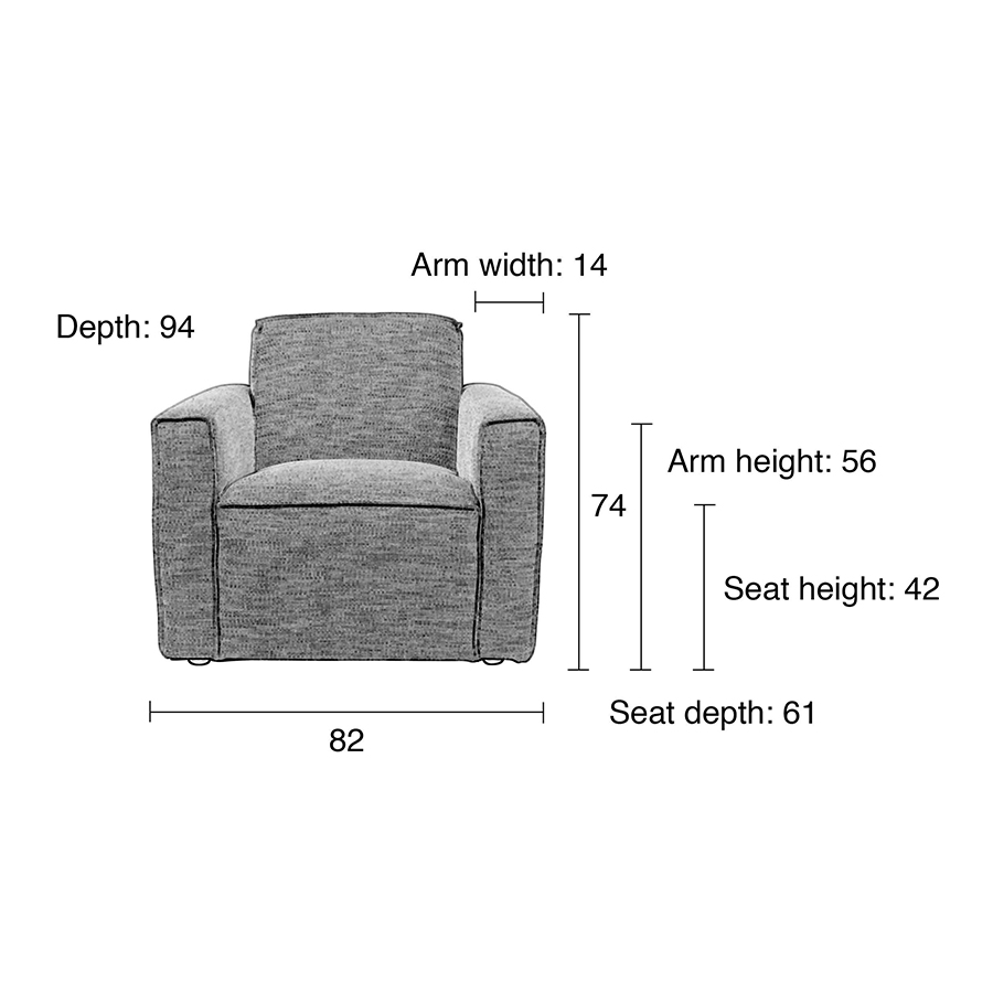 Кресло Bor,  светло-коричневое Zuiver 3200121 - Вид №8