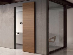 BARAUSSE Раздвижная дверь из орехового дерева с невидимой направляющей Nature