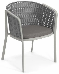emu Кресло из алюминия и плоской плетеной веревки Carousel 1214