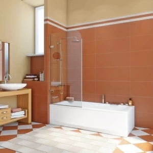 Шторка на ванну 70x160 GV-861B прозрачное стекло 6 мм GUTEWETTER TREND PEARL