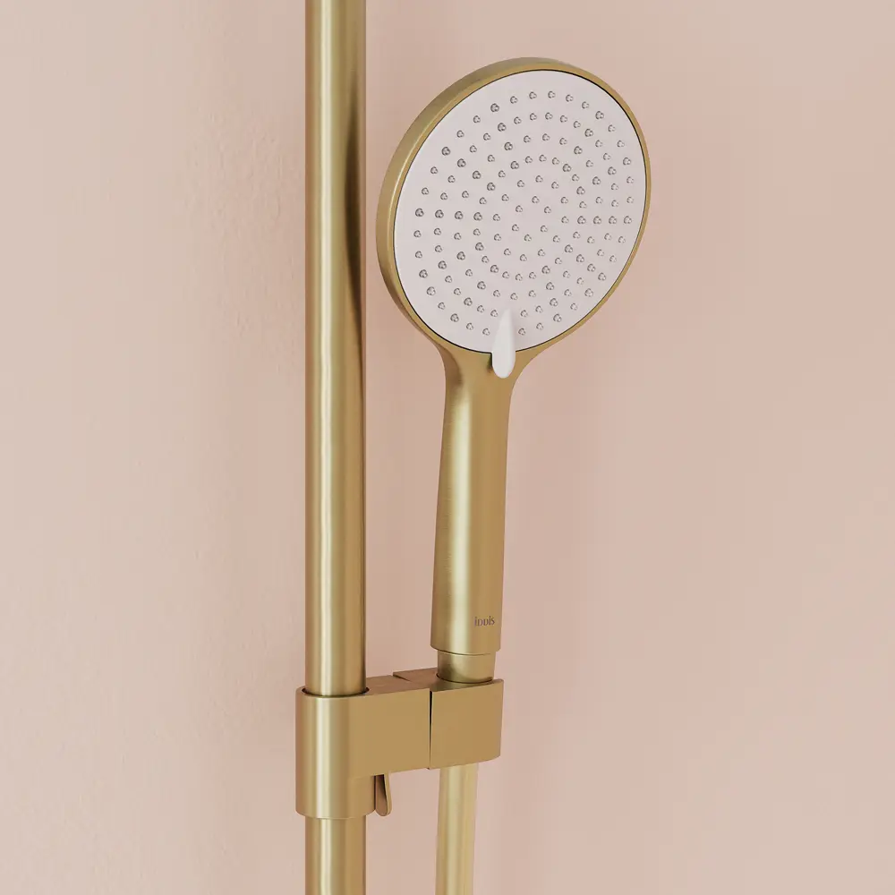 Душевая система Iddis Aiger AIGMG3Fi06 со смесителем 3 режима цвет золото STLM-2054222 - Вид №13