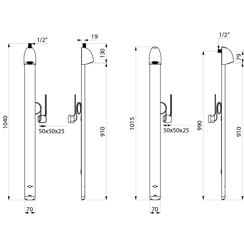714800DP Душевая панель SPORTING 2 DELABIE  - Вид №1