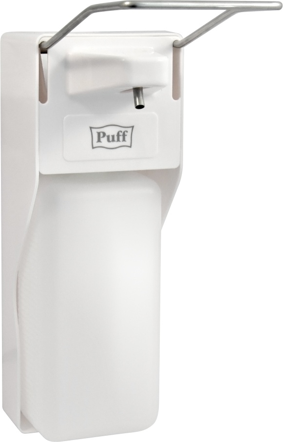 1402.179 Локтевой дозатор универсальный для жидкого мыла и дез растворов 1000 мл пластиковый 8196 PUFF