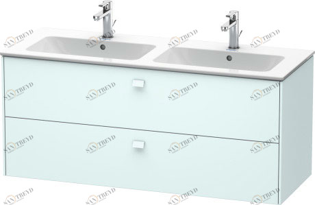 BR410500909 Brioso Тумбочка подвесная Светло-голубой матовый декор Duravit