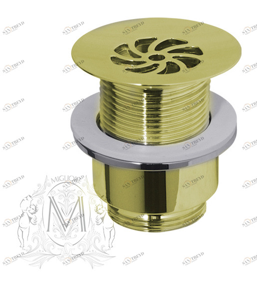 Донный клапан MIGLIORE без перелива ML.RIC-10.125.DO - золото 