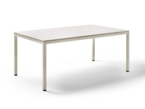 Прямоугольный садовый стол с керамической столешницей