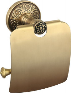 H6600/06BR Sanibano Nilo, бумагодержатель с крышкой, цвет бронза