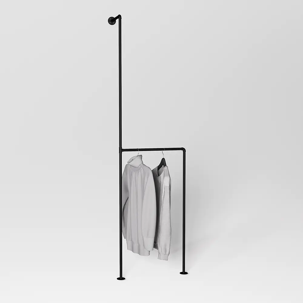 Комплект системы хранения Larvij PIPE08 7.5x100.5x8.5 см цвет черный STLM-2032167 - Вид №1