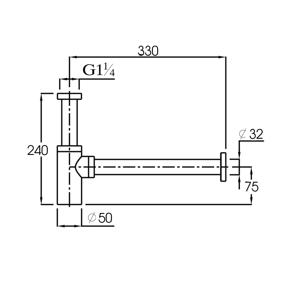 Сифон для раковины Raiber RHR-120 RHR-120 Santreyd  - Вид №4