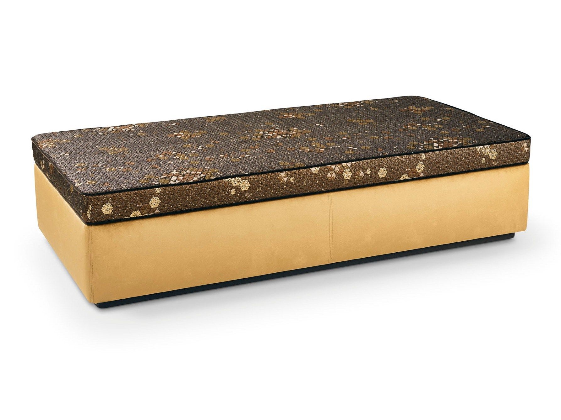 Кожаный прямоугольный пуф Sicis ARCH-00142948