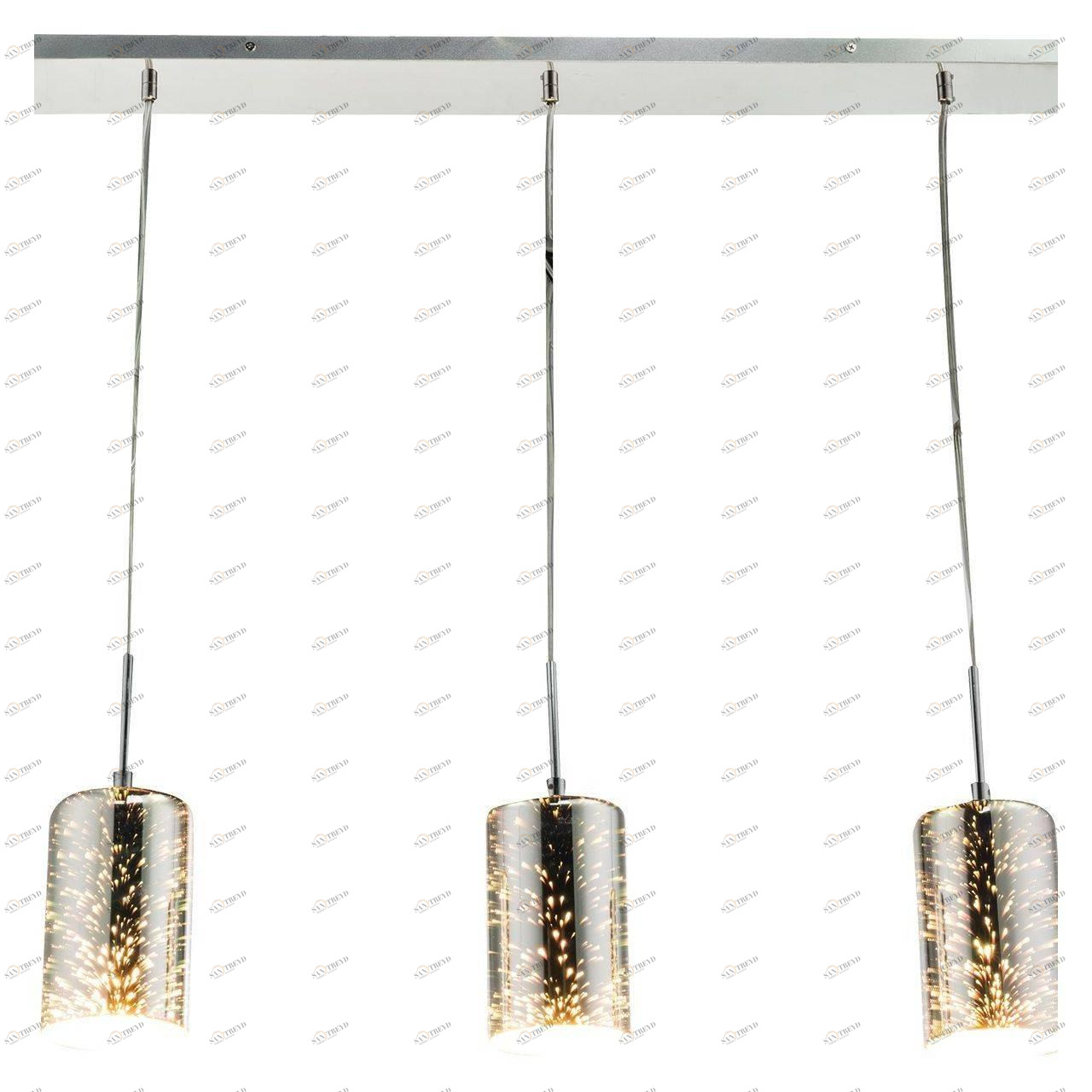 Подвесной светильник Globo Koby I 15849-3 GLOBO ДИЗАЙНЕРСКИЕ, KOBY I 101625 Хром Ceramica Globo 