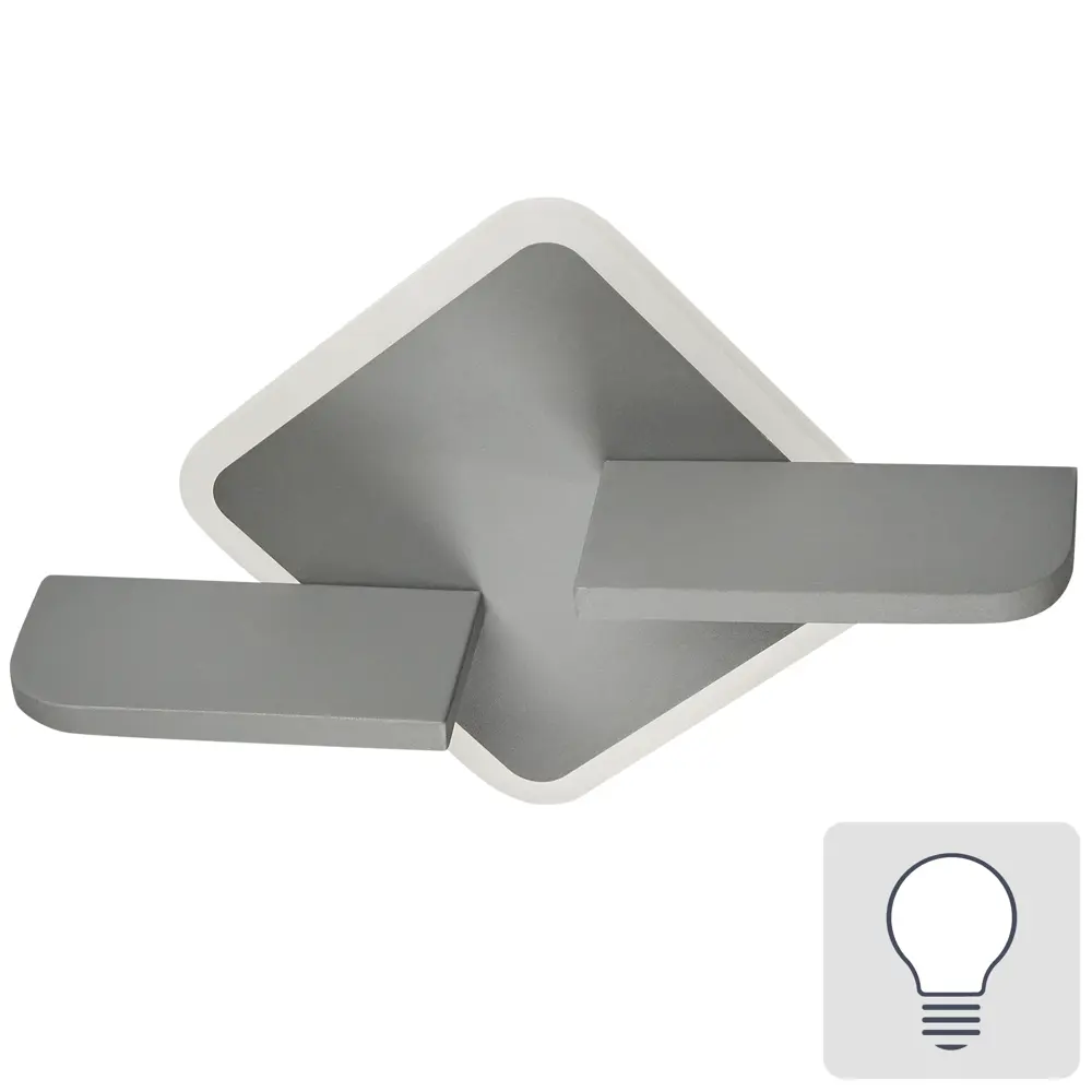 Настенный светильник светодиодный Escada 10223/1LED, нейтральный белый свет, цвет серый 89195532 STLM-2094953 