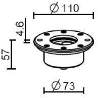 Brillamenti Светодиодный лестничный светильник для улицы Regolo / loto Rg.nn.000.ota.fi - Вид №1