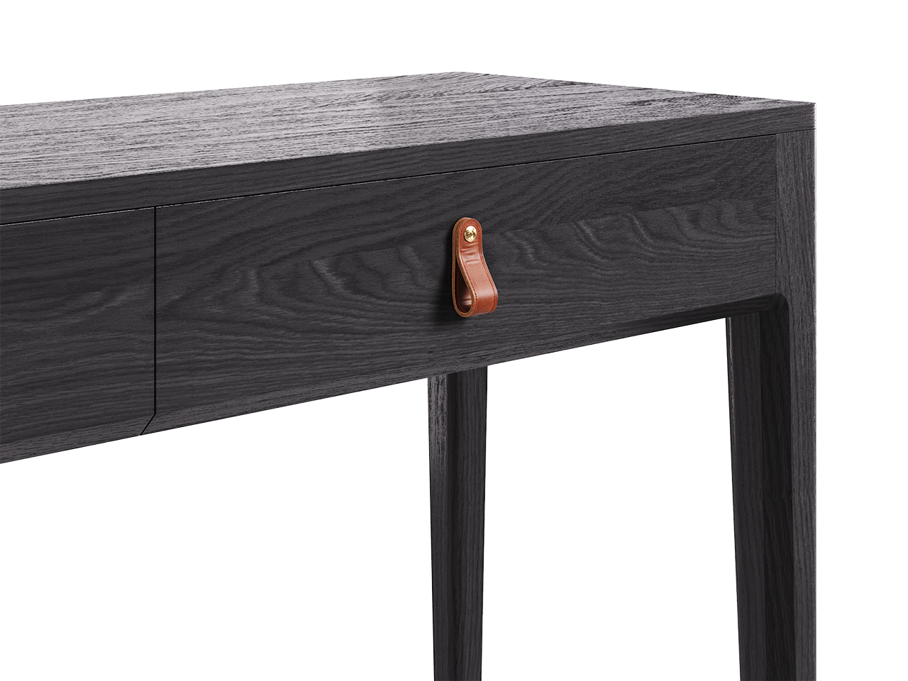 Туалетный столик с ящиками черный дуб Case THE IDEA  210510 Черный  - Вид №3