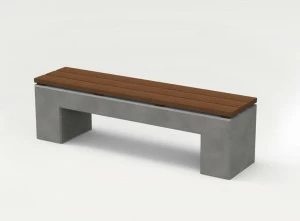 CO33 Бетонная скамейка без спинки Angulus Gb3.2h