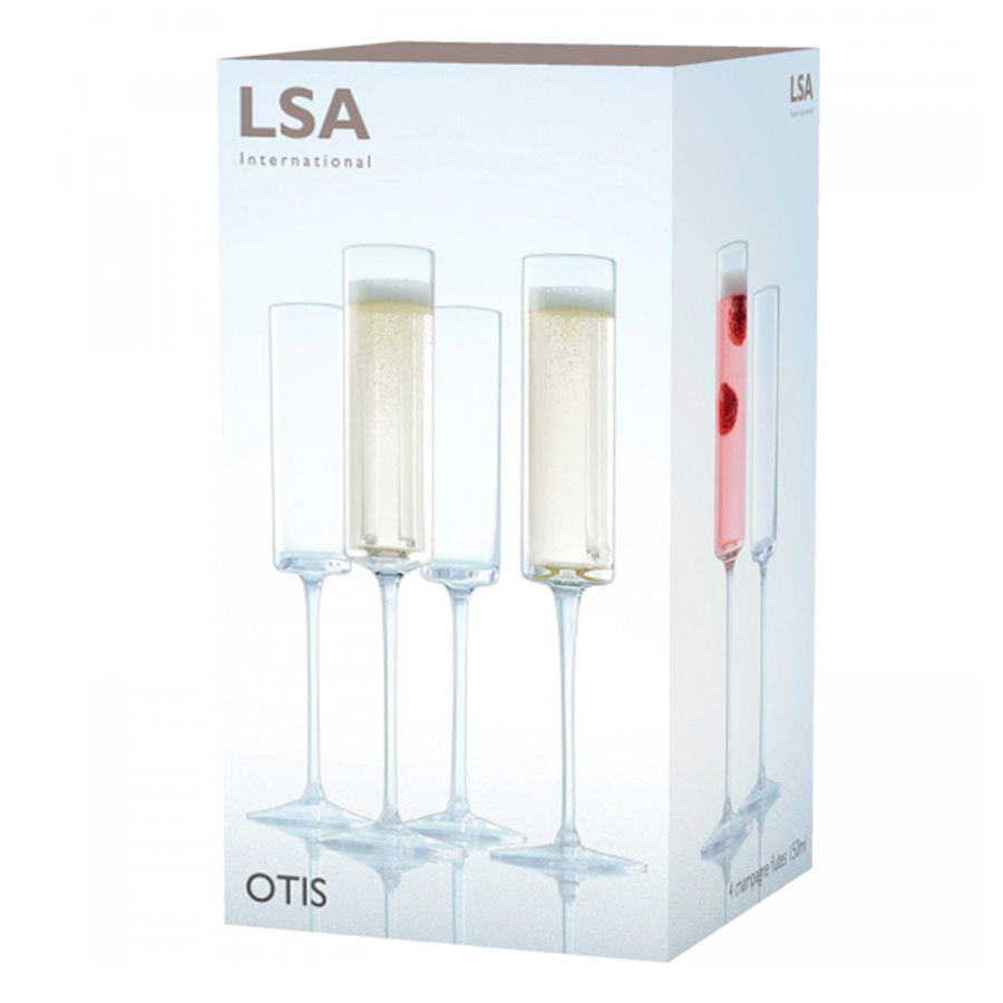 Набор из 4 бокалов-флейт 150 мл Otis LSA INTERNATIONAL OTIS 00-3863026 Прозрачный  - Вид №5