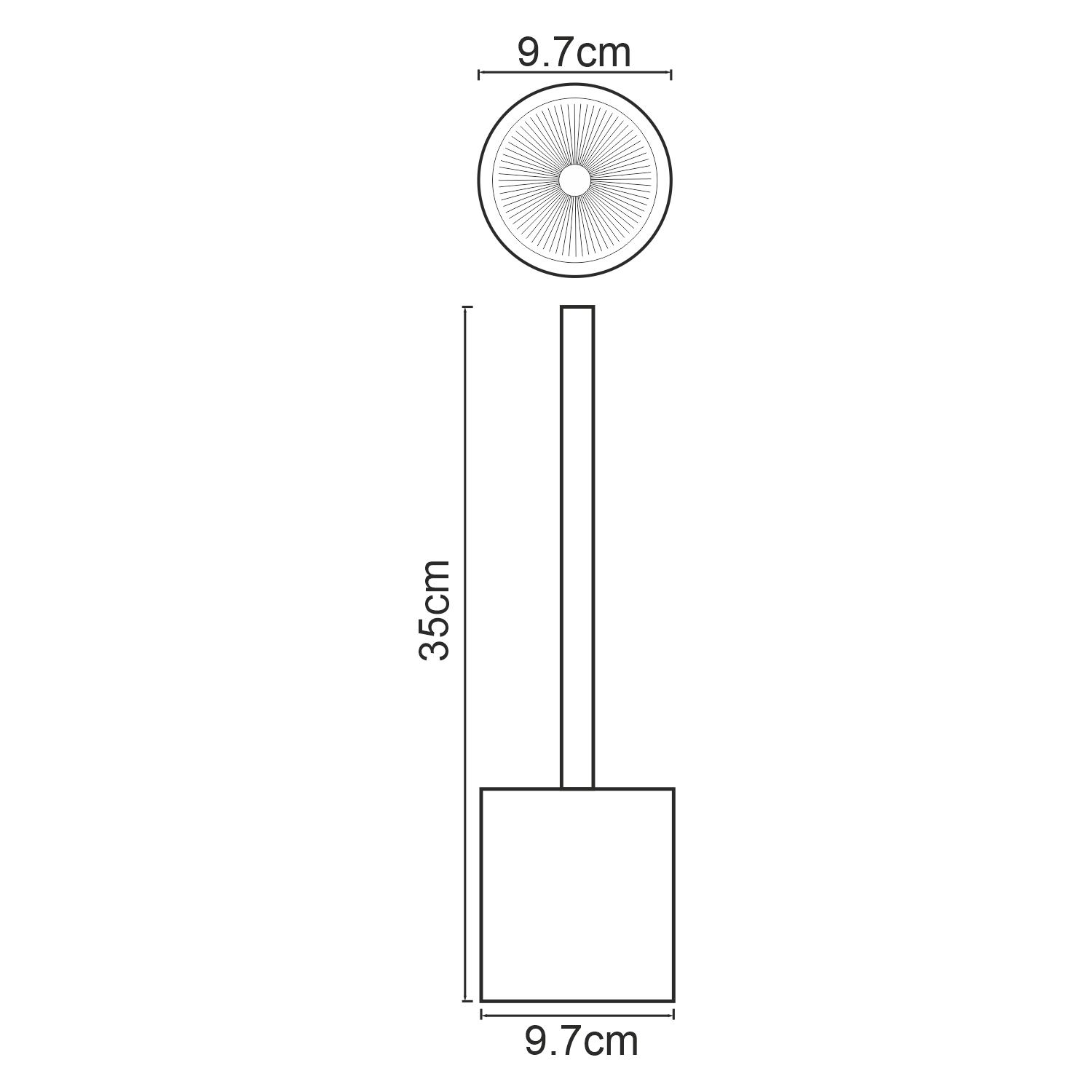 K-1927 Neime Щетка для унитаза WasserKRAFT Neime K-1900  - Вид №1