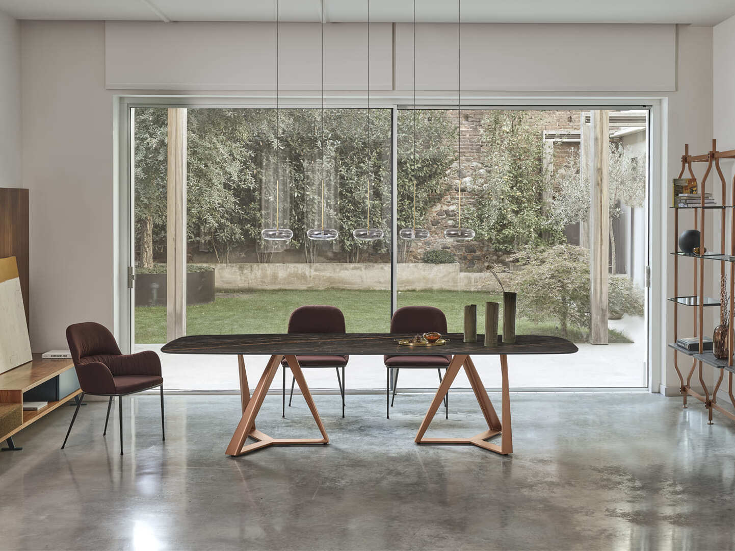 Обеденный стол из алюминия и SuperMarmo Bontempi Casa Millennium ARCH-00093325 - Вид №1