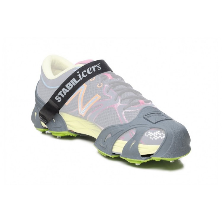 RUN-750 STABIL Ледоходы спортивные для пробежки по снегу и льду-STABIL Run Серый-зеленый  - Вид №3